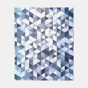 Kleurrijk geometrisch driehoekig mozaïek: abstract fleece deken