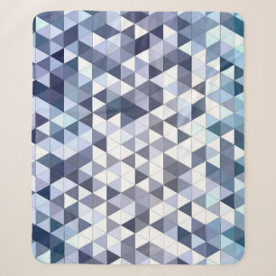 Kleurrijk geometrisch driehoekig mozaïek: abstract sherpa deken