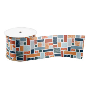Kleurrijk geometrisch Mid Century stijl ontwerp Lint