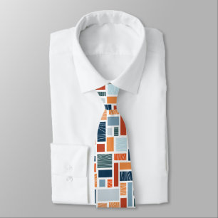 Kleurrijk geometrisch Mid Century stijl ontwerp Stropdas