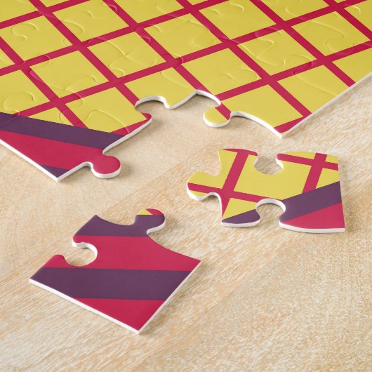 Kleurrijk Geometrisch Ontwerp Abstract Legpuzzel (Zijkant)