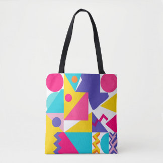 Kleurrijk Geometrisch Ontwerp Tote Tas