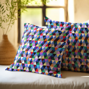 Kleurrijk Geometrisch Patroon Kussen