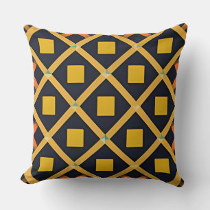 Kleurrijk Geometrisch Patroon met Abstracte Vormen Kussen