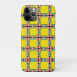Kleurrijk geometrisch patroon met symmetrisch ontw iPhone 11 pro hoesje