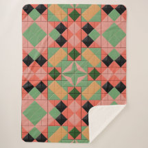 Kleurrijk geometrisch patroon met symmetrische vie