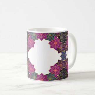 Kleurrijk Geometrisch patroon Roze, Groen Koffiemok