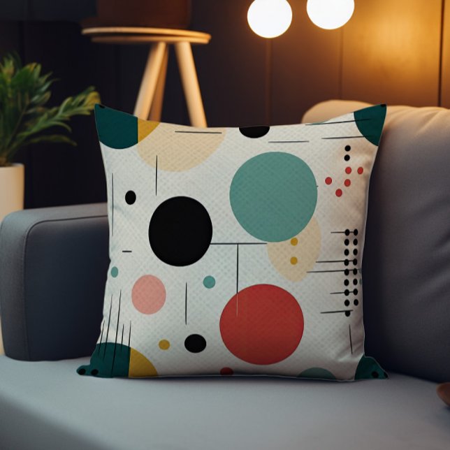 Kleurrijk geometrisch patroon uit het midden van d kussen (Creator heeft geüpload)