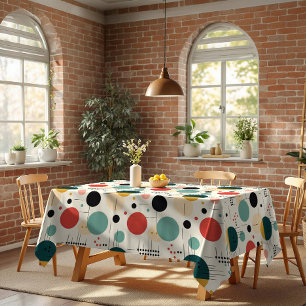 Kleurrijk geometrisch patroon uit het midden van d tafelkleed