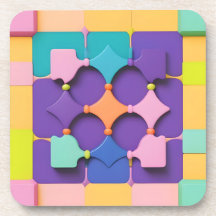 Kleurrijk Geometrisch Patroonontwerp Levendige Vor