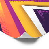 Kleurrijk geometrisch pijlontwerp poster (Hoek)