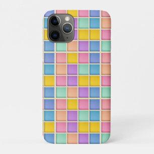 Kleurrijk Geometrisch Rasterpaneel iPhone 11 Pro Hoesje