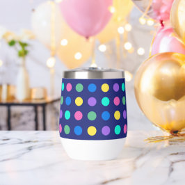 Kleurrijk geometrisch stippen drinkware ontwerp -
