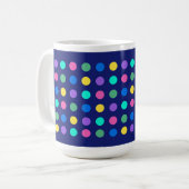 Kleurrijk Geometrisch Stippen Drinkware Ontwerp - Koffiemok (Voorkant links)