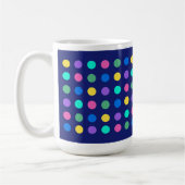 Kleurrijk Geometrisch Stippen Drinkware Ontwerp - Koffiemok (Links)