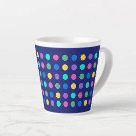 Kleurrijk Geometrisch Stippen Drinkware Ontwerp - Latte Mok