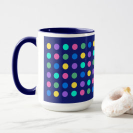 Kleurrijk geometrisch stippen drinkware ontwerp - mok