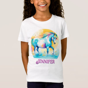 Kleurrijk Gepersonaliseerd Spirit Pony 14 Kind T-s T-shirt