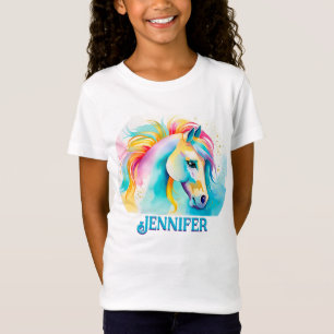 Kleurrijk Gepersonaliseerd Spirit Pony 8 Kind T-sh T-shirt