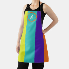 KLEURRIJK GESTREEPT MONOGRAM SCHORT