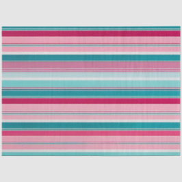 Kleurrijk Gestreept Stof Art Tissue Papier