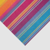 Kleurrijk Gestreept Stof Art Tissue Papier (Detail)