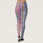 Kleurrijk, gevriesdroogd stropdas-kleurstofpatroon leggings (Achterkant)