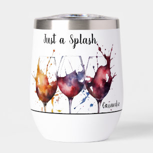 Kleurrijk Gewoon een Splash of Wine Waterverf