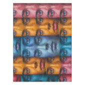 Kleurrijk gezichtspatroon tafelkleed (Voorkant)