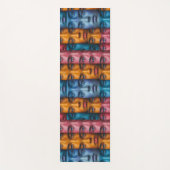 Kleurrijk gezichtspatroon yogamat (Voorkant)