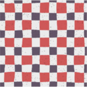 Kleurrijk gingham patroon Cool Scrapbooking rood Sticker (Voorkant)