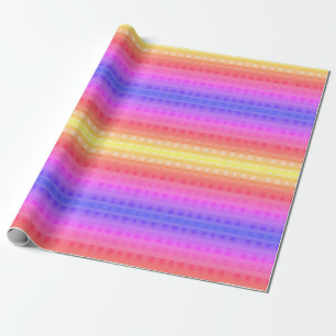 Kleurrijk Gingham-patroon inpakpapier