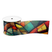 Kleurrijk Glas in lood Abstractie Lint (Spoel)