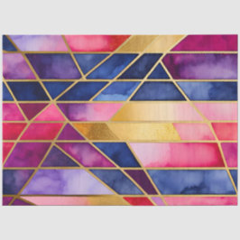 Kleurrijk Glas in lood Art Tissue Papier