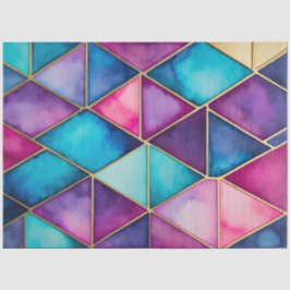 Kleurrijk Glas in lood Art Tissue Papier