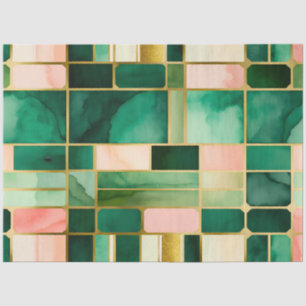 Kleurrijk Glas in lood Art Tissue Papier