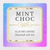 Kleurrijk glitter en wit labels (Design 2)