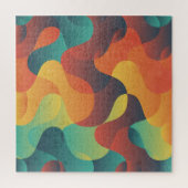 Kleurrijk golf abstract patroon legpuzzel (Verticaal)