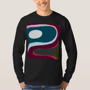 Kleurrijk Golvend Abstract 612 T-shirt