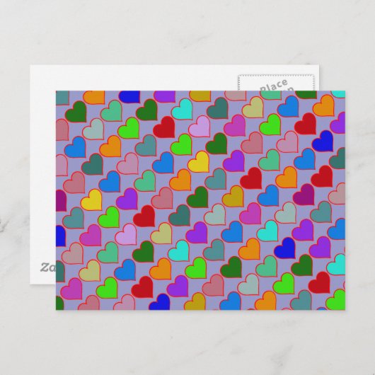 kleurrijk grafisch patroon briefkaart (Voorkant / Achterkant)