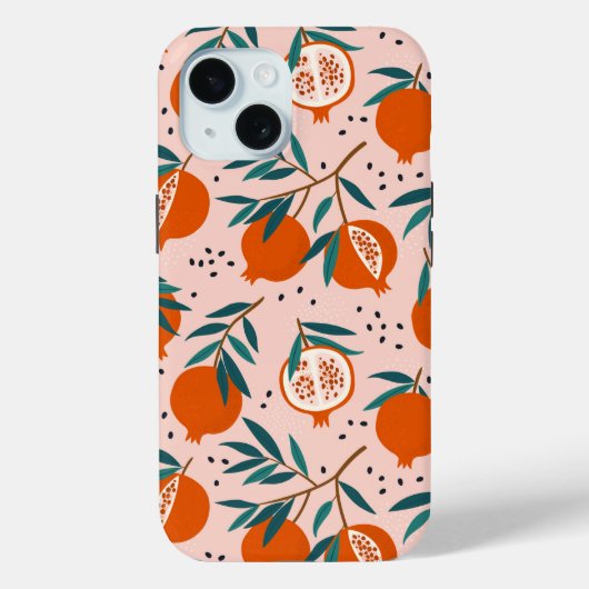 Kleurrijk Granaatappel Patroon Case-Mate iPhone Case (Achterkant)