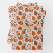 Kleurrijk Granaatappel Patroon Inpakpapier Vel (In situ)