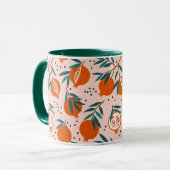 Kleurrijk Granaatappel Patroon Mok (Voorkant links)