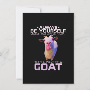Kleurrijk Grappig Geiten Cadeau Kaart