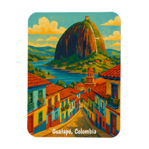 Kleurrijk Guatape El Penol Rots Colombia Magneet