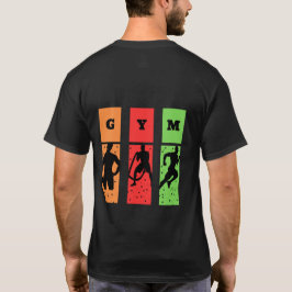 Kleurrijk GYM Silhouette T-shirt. T-shirt
