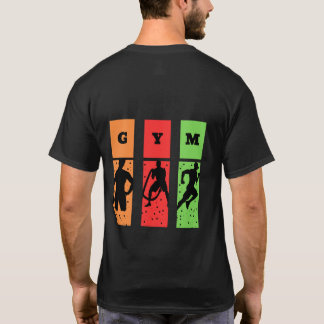 Kleurrijk GYM Silhouette T-shirt. T-shirt
