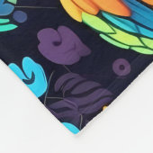 Kleurrijk Haan patroon Fleece Deken (Hoek)