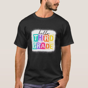 Kleurrijk Hallo Derde Graad 1e dag O T-shirt