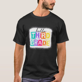 Kleurrijk Hallo Derde Graad 1e dag O T-shirt